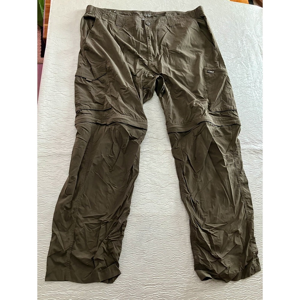 Columbia Silver Ridge Convertible Cargo Pants Mens Sz 40 Olive Green AM8004